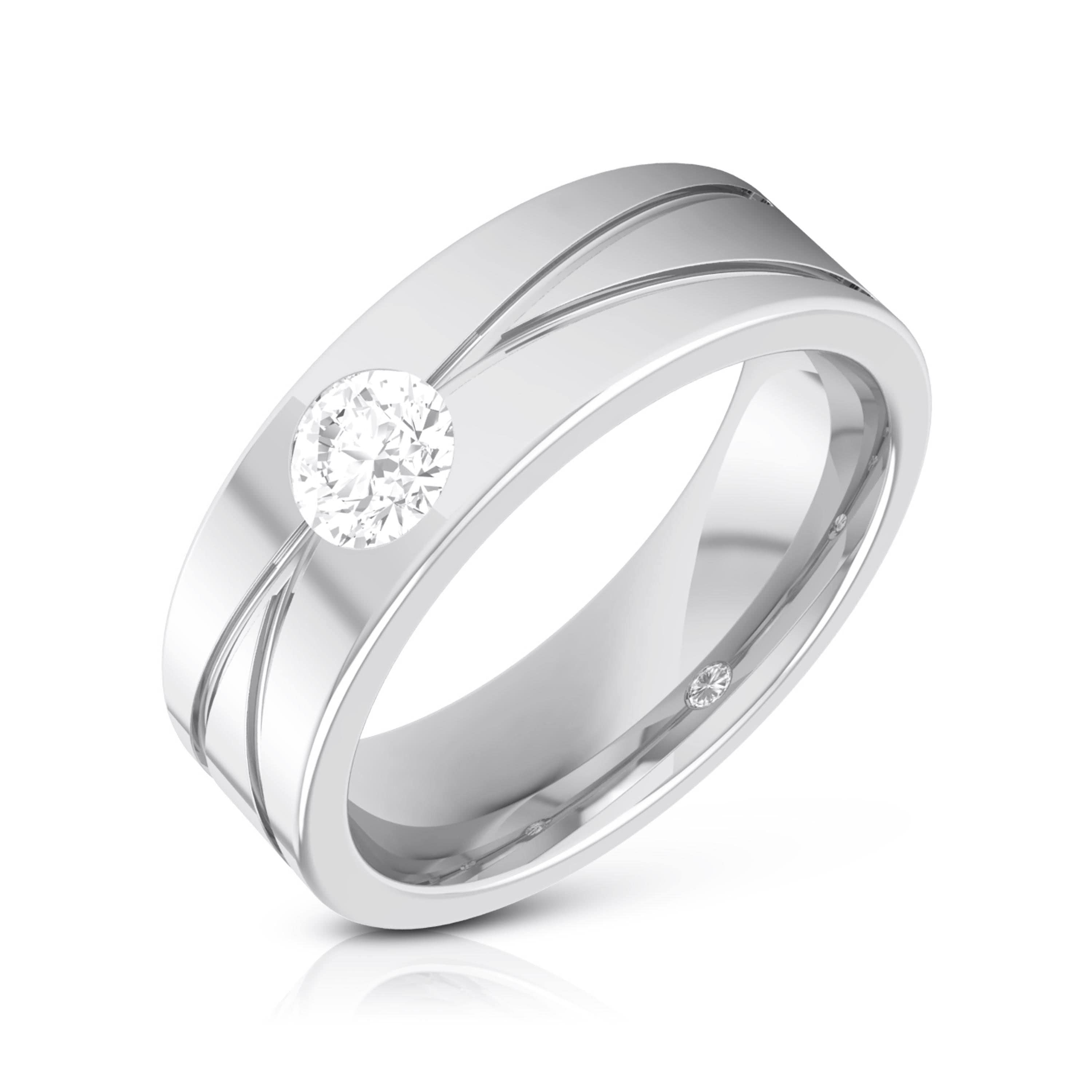 Buy Asher Diamond Ring For Men Online | CaratLane
